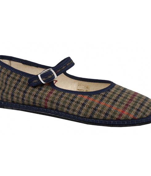 Mary Jane Wool - Blue / Green